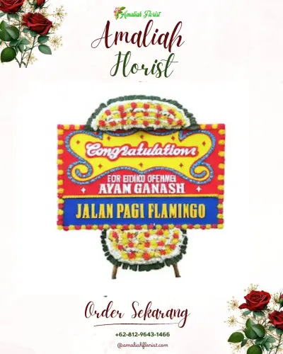 Bunga Papan Congratulation di Bacang